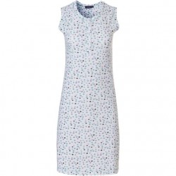 CHEMISE DE NUIT SANS MANCHES " POIS" - PASTUNETTE