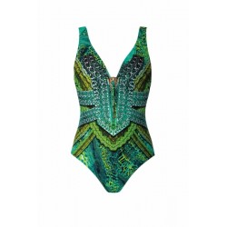 MAILLOT UNE PIÈCE "GREEN PLUNGE" - SUNFLAIR