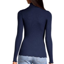 PULL COL ROULE LAINE ET SOIE "ROMA" - OSCALITO