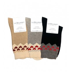 CHAUSSETTES FANTAISIES "COEUR" - LE BOURGET