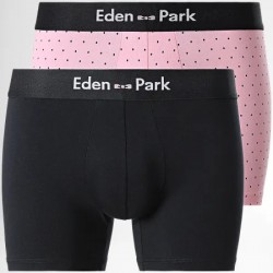 LOT 2 BOXERS "BLEU ET NOIR" - EDEN PARK