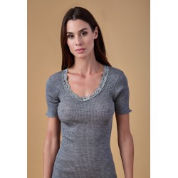 TTOP MANCHES MI-LONGUES "LAINE ET SOIE" - FRALY