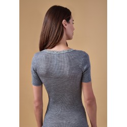 TTOP MANCHES MI-LONGUES "LAINE ET SOIE" - FRALY
