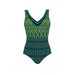 Maillot de bain 1 pièce vert et bleu - SUNFLAIR