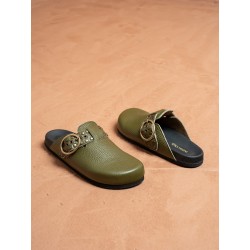 SABOTS EN CUIR À BOUCLE - INDI&COLD