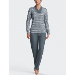 PYJAMA IMPRIME BLEU - IMPETUS FEMME