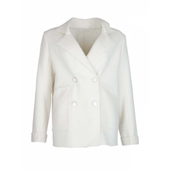 VESTE BOUCLETTE BLANCHE - JULIE GUERLANDE