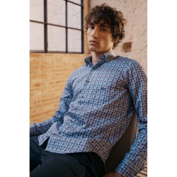 CHEMISE BLEU COUPE REGULIÈRE POUR HOMME - DARIO BELTRAN