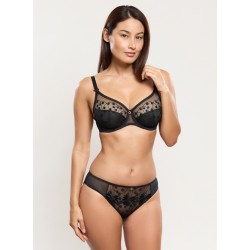 SLIP NOIR "TESS" - EMPREINTE
