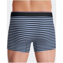 BOXER À RAYURES BLEU/ROSE - EDEN PARK