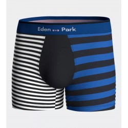 BOXER À RAYURES BLEU/ROSE - EDEN PARK