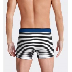 BOXER À RAYURES BLEU/ROSE - EDEN PARK