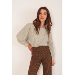BLOUSE BRODÉE ROMANTIQUE - INDI&COLD