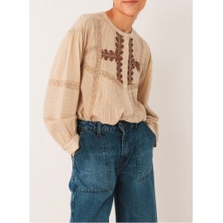 BLOUSE BRODÉE ETHNIQUE - INDI&COLD