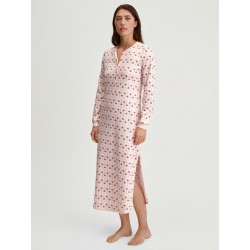 CHEMISE DE NUIT LONGUE "MIDNIGHT FLOWERS" - CALIDA