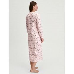 CHEMISE DE NUIT LONGUE "MIDNIGHT FLOWERS" - CALIDA