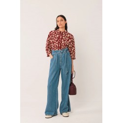 CHEMISE À MANCHES 3/4 EN VISCOSE - INDI&COLD