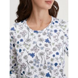 CHEMISE DE NUIT MANCHES LONGUES "FLOWER NIGHTS" - CALIDA
