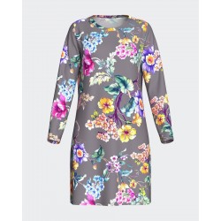 CHEMISE DE NUIT FLORALE EN COTON MODAL - IMPETUS FEMME