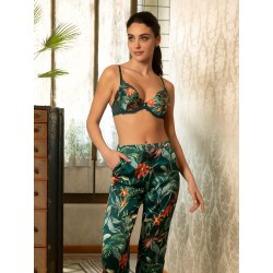 PANTALON DE PYJAMA "TROPIQUE EN FLEURS" - LISE CHARMEL