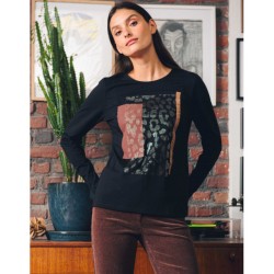 T-SHIRT MANCHES LONGUES "ALBERTO" - JULIE GUERLANDE