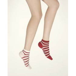 SOCQUETTES EN SOIE RAYÉES - BERTHE AUX GRANDS PIEDS