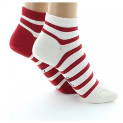 SOCQUETTES EN SOIE RAYÉES - BERTHE AUX GRANDS PIEDS