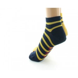 SOCQUETTES EN SOIE RAYÉES - BERTHE AUX GRANDS PIEDS