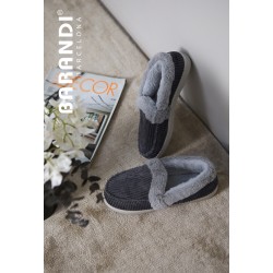 CHAUSSONS GRIS "BELLA-ZA" - BARANDI