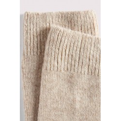 CHAUSSETTES UNIES CACHEMIRE & SOIE - LE BOURGET