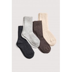 CHAUSSETTES UNIES CACHEMIRE & SOIE - LE BOURGET