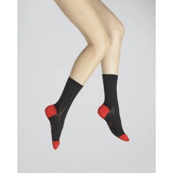 CHAUSSETTE HAUTE BI-COLOR - BERTHE AUX GRANDS PIEDS