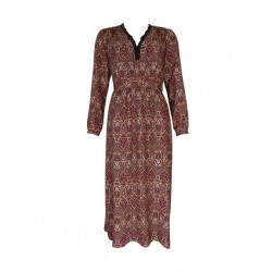 ROBE "FANETTE GRENAT - JULIE GUERLANDE