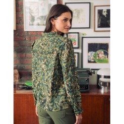 CHEMISIER "BETTY" VERT BOUTEILLE - JULIE GUERLANDE