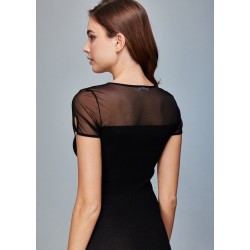 HAUT MANCHES COURTES NOIR - FRALY