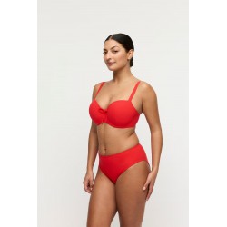 SLIP HAUT DE BAIN ROUGE "ASWAN" - PRIMADONNA