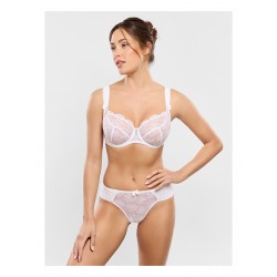 SOUTIEN-GORGE CORBEILLES BLANC "CHARLOTTE" - EMPREINTE
