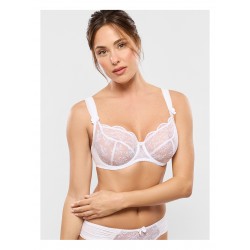 SOUTIEN-GORGE CORBEILLES BLANC "CHARLOTTE" - EMPREINTE