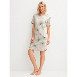 CHEMISE DE NUIT MANCHES COURTES "Leaf Dreams" - CALIDA