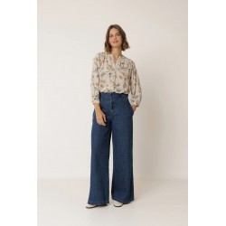 CHEMISE BEIGE DÉTAIL FRONCÉ - INDI&COLD