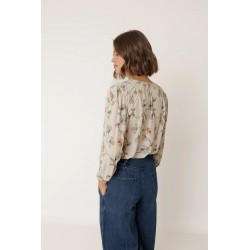 CHEMISE BEIGE DÉTAIL FRONCÉ - INDI&COLD