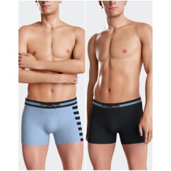 LOT 2 BOXER BLEU CIEL/MARINE - EDEN PARK