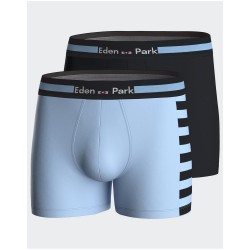 LOT 2 BOXER BLEU CIEL/MARINE - EDEN PARK