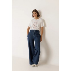 T-SHIRT MANCHES COURTES BLANC - INDI&COLD