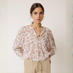 BLOUSE MANCHES LONGUES LITCHI - INDI&COLD