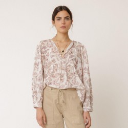 BLOUSE MANCHES LONGUES LITCHI - INDI&COLD