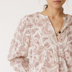BLOUSE MANCHES LONGUES LITCHI - INDI&COLD