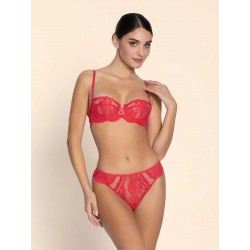 TANGA GRENAT "ELEGANCE ARTIST" - LISE CHARMEL