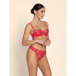 TANGA GRENAT "ELEGANCE ARTIST" - LISE CHARMEL