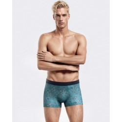 BOXER IMPRIMÉ FLORAL TURQUOISE - IMPETUS